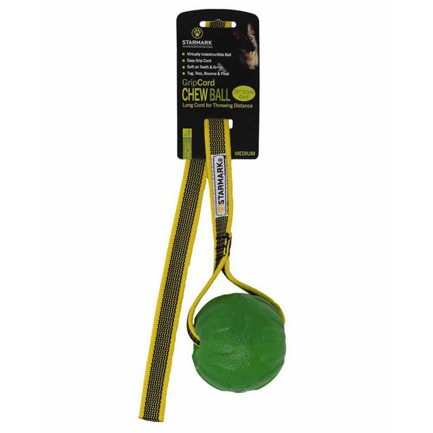 Starmark Gripcord Chew Ball Long - Main Image