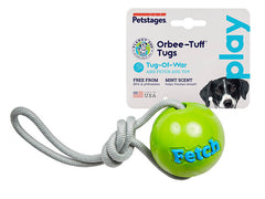 Planet Dog Orbee-Tuff, bold med reb, grøn