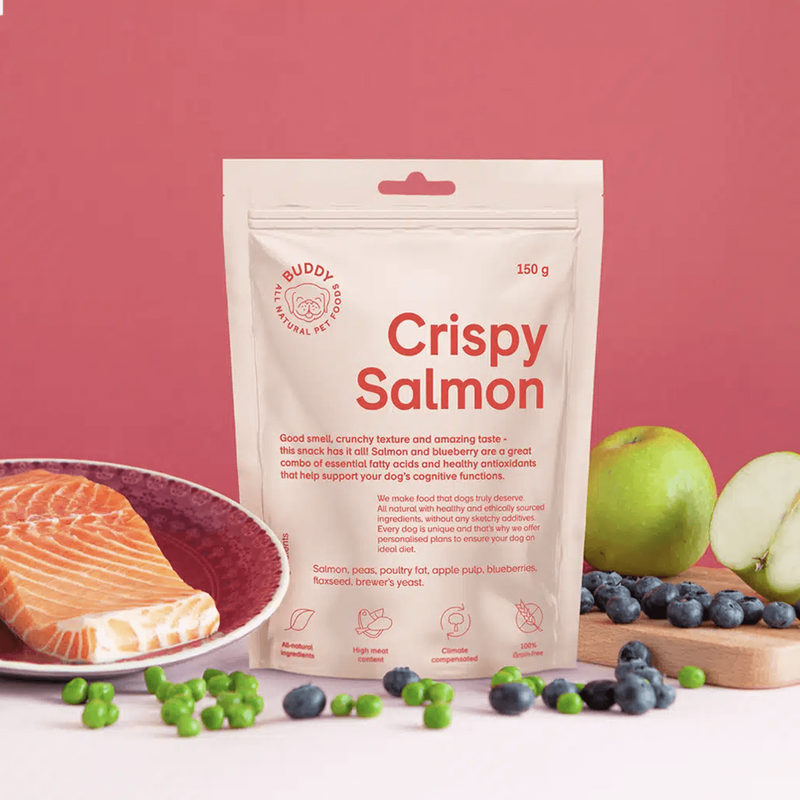 Buddy Crispy Salmon hundegodbidder