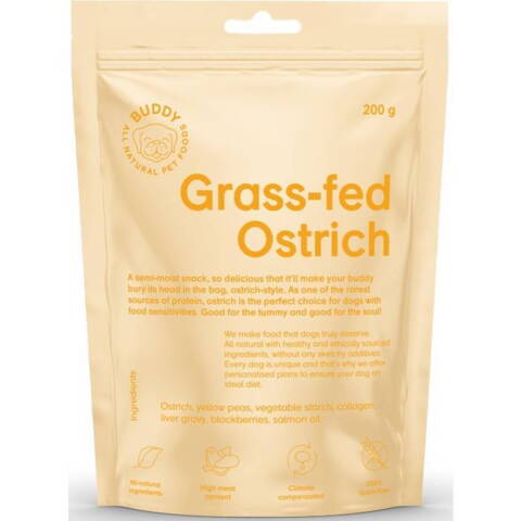 Buddy Grass-fed Ostrich godbidder