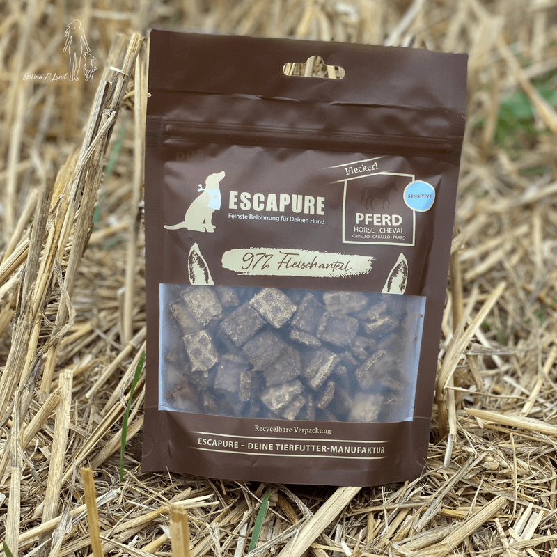 Escapure Fleckerl godbidder, hest 150g