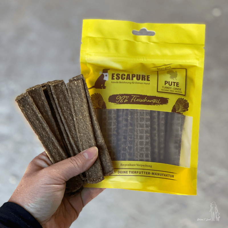 Escapure kalkunstænger, 150g