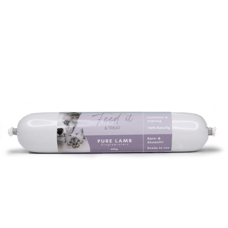 Feed'it & Treat Pure godbidspølse, lam 400g
