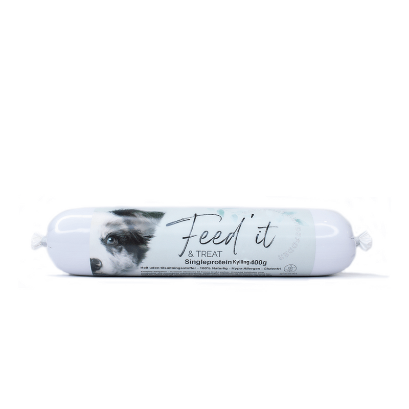 Feed'it & Treat Singleprotein kylling, 400g (MHT 03.25)