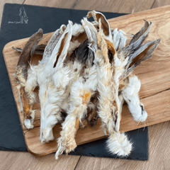 Kaninører med pels