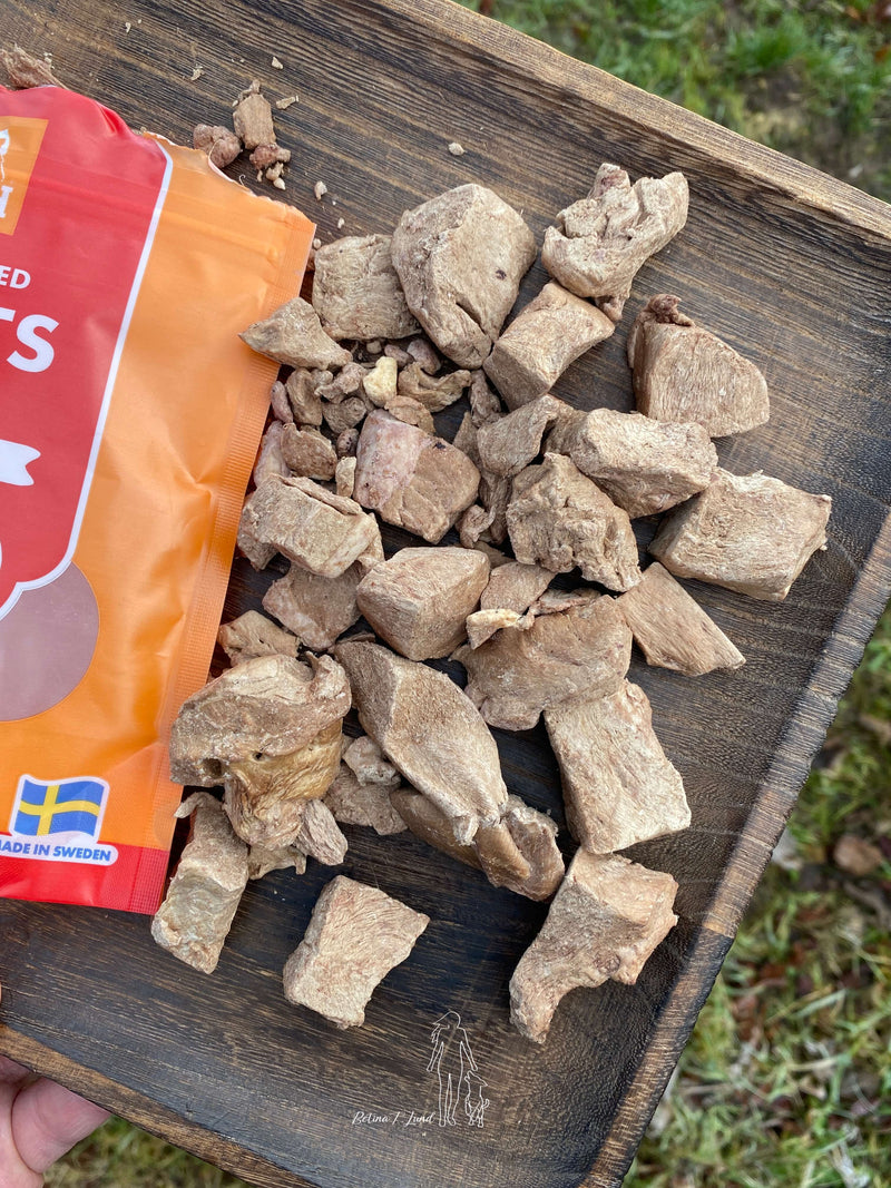 Mush frysetørrede oksehjerter, 55g