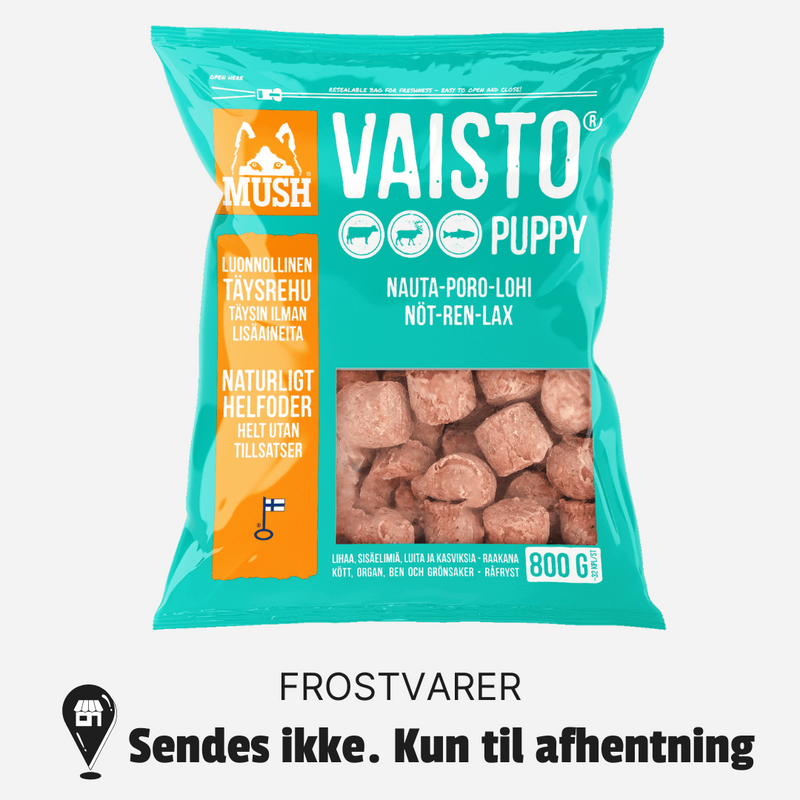 Mush Vaisto® Puppy Isblå (okse, rensdyr, laks)