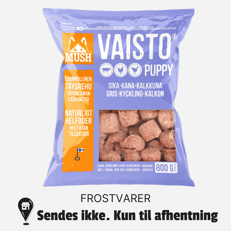 Mush Vaisto Puppy® Lyslilla (gris, kylling, kalkun)