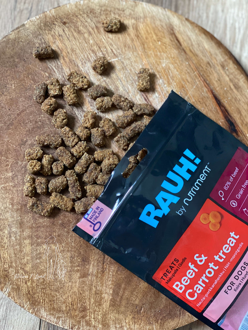 RAUH Beef-Carrot godbidder, 100g