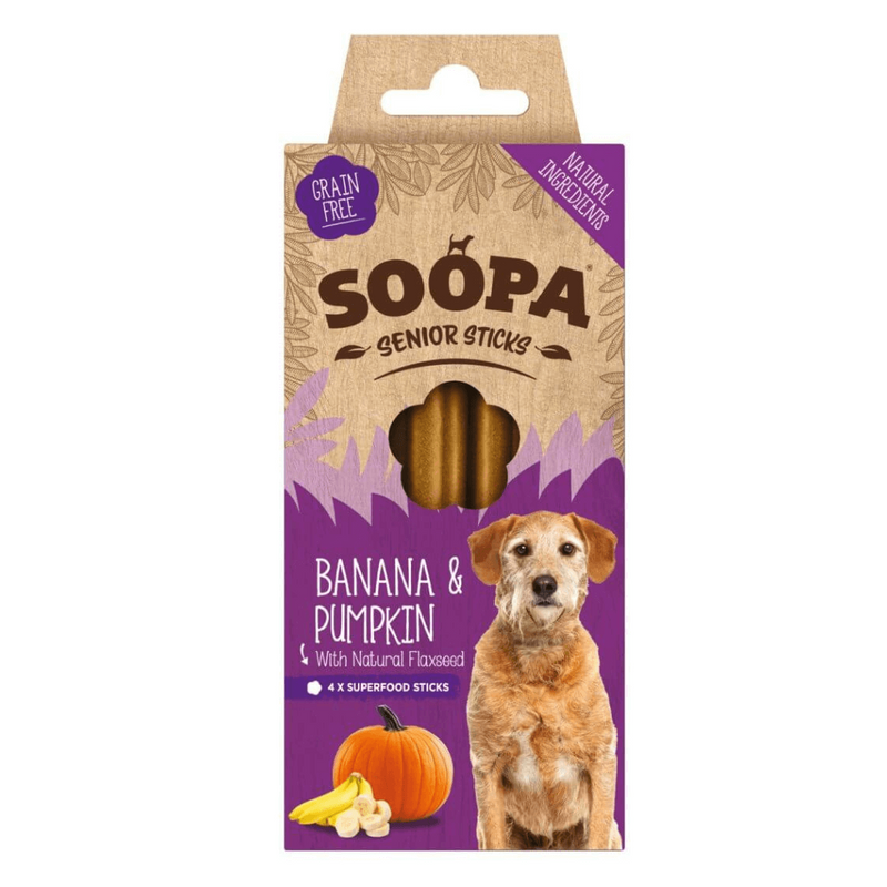 SOOPA Senior Sticks Banan & Pumpkin, 100g