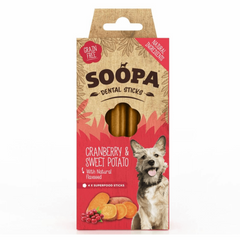 SOOPA Dental Sticks Cranberry & Sweet Potato, 100g