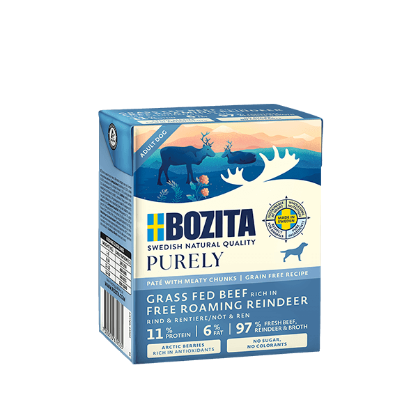 Bozita Purely Paté rensdyr & okse, 370g