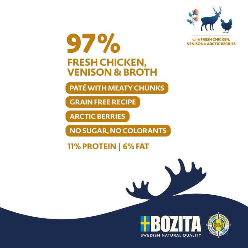 Bozita Purely Paté hjort & kylling, 370g