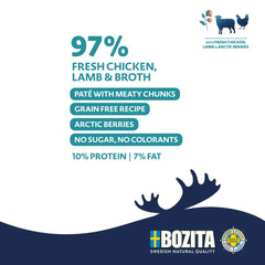 Bozita Purely Paté lam & kylling, 370g