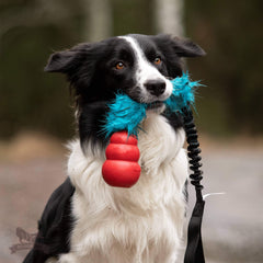 KONG classic bungee med pels, str L