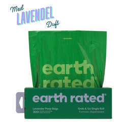 Earth Rated hundeposer, stor rulle med 300 stk.