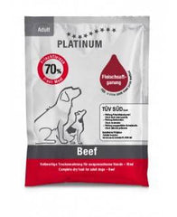 Platinum hundefoder med okse, 50g