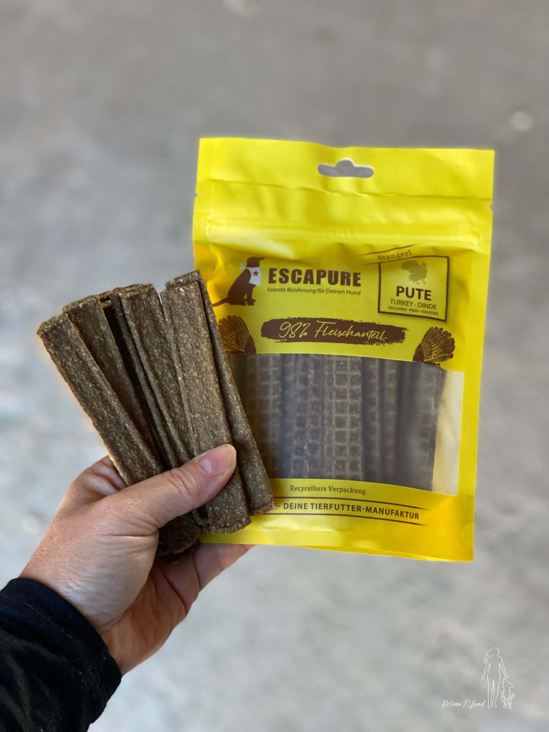 Escapure kalkunstænger, 150g