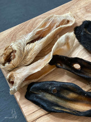 Jr lammeører med pels, 100g
