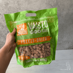 MUSH Vaisto® Grøn frysetørret fuldfoder (okse, gris, kylling)