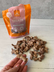 Mush frysetørrede grisehjerter, 55g