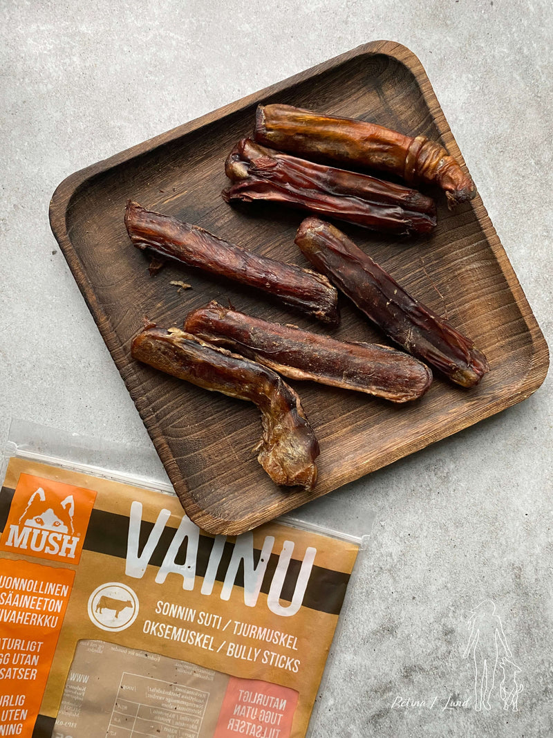 MUSH Vainu Tyremuskel (Bully Sticks), 250g