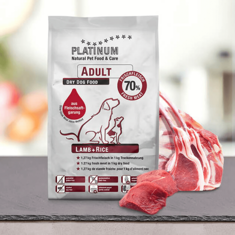 Platinum hundefoder med lam, 1,5kg