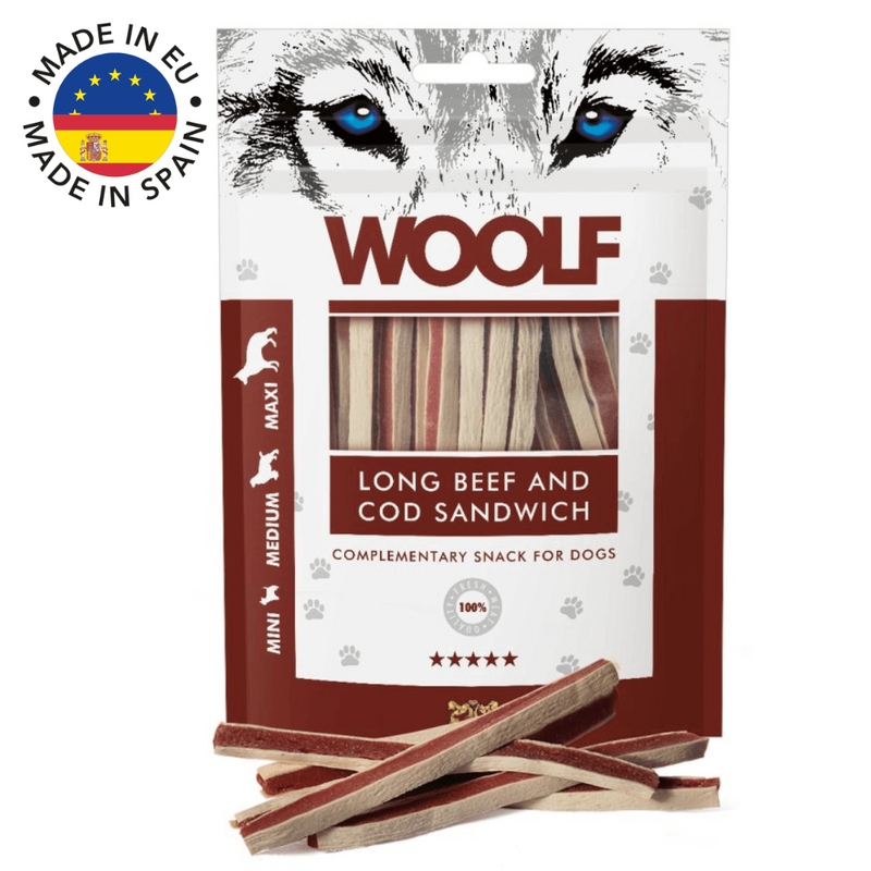 Woolf Long okse & torsk, 100g