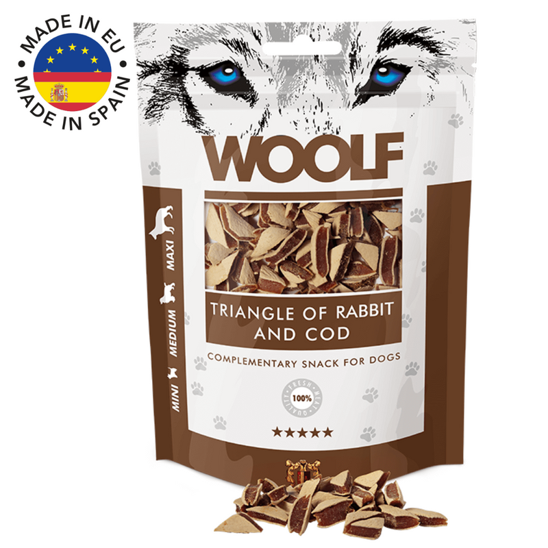Woolf Triangle Kanin & Torsk, 100g