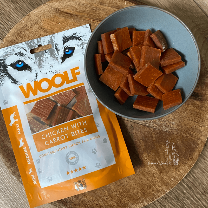 Woolf chicken with carrot bites, 100g