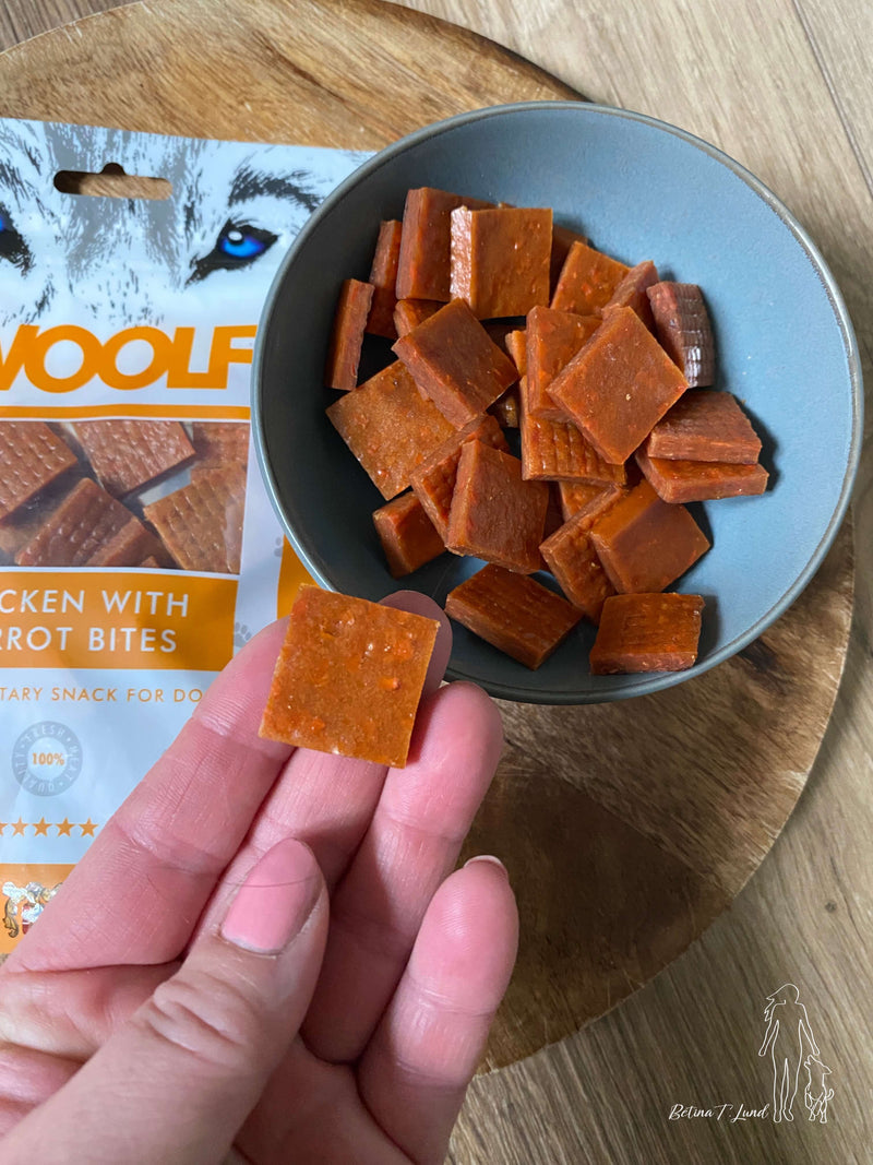 Woolf chicken with carrot bites, 100g