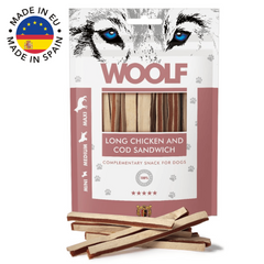 Woolf Long kylling & torsk, 100g
