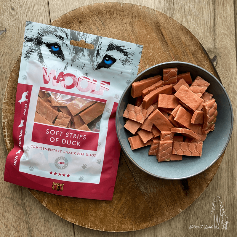 Woolf soft strips of duck, 100g