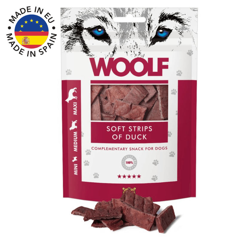 Woolf soft strips of duck, 100g