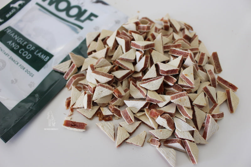 Woolf Triangle lam og torsk, 100g