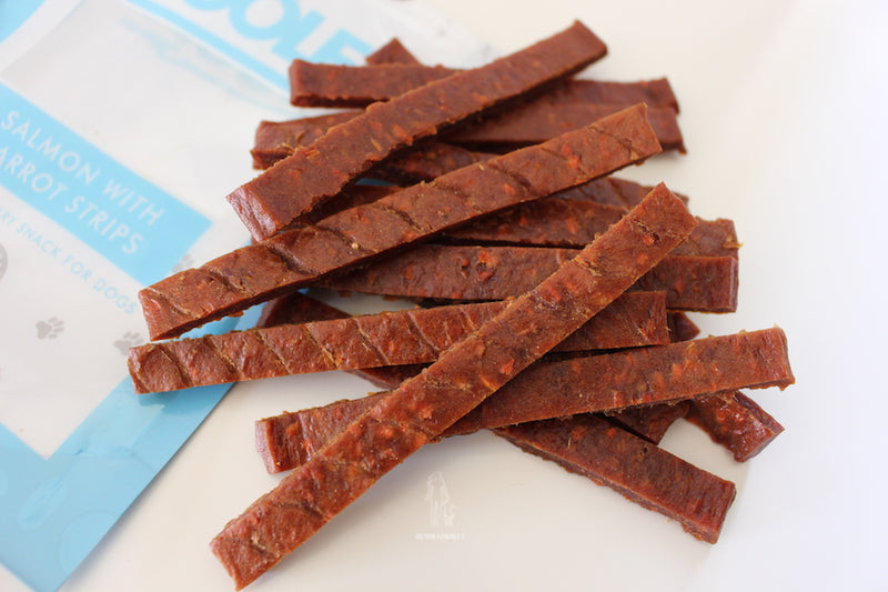 Woolf Laks & Gulerod Strips, 100g