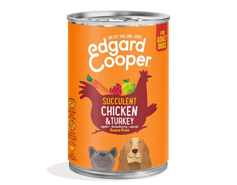 Edgard Cooper vådfoder, kylling & kalkun, 400g