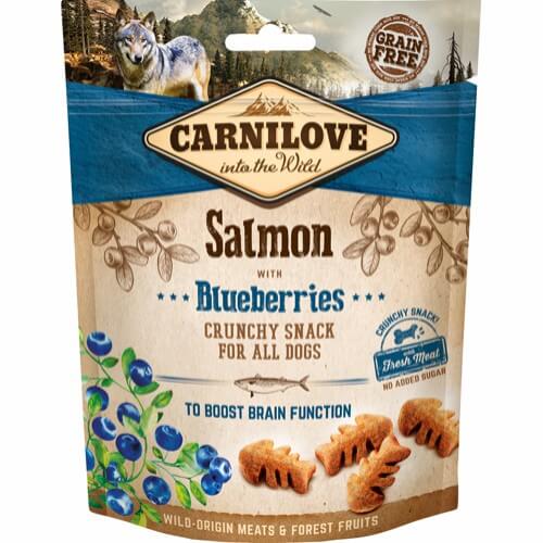 Carnilove Crunchy laks med blåbær, 200g