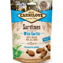 Carnilove Semi Moist godbidder, Sardiner med hvidløg