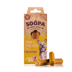 SOOPA Dental Sticks banan & peanut buter, 100g