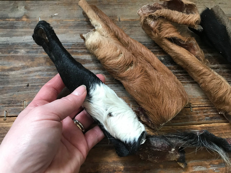 Oksehud med pels I 250g - Vimedpoter.dk
