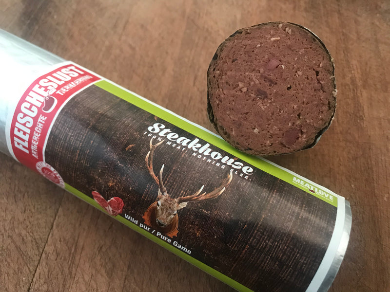 Steakhouse vildt, 600g skærefast pølse