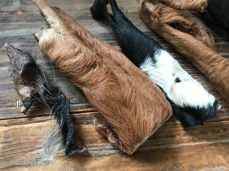 Oksehud med pels I 250g - Vimedpoter.dk