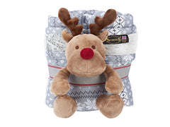 Scruffs jule tæppe + bamse
