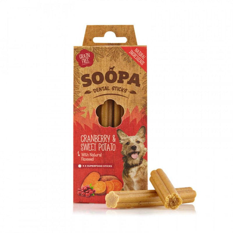 SOOPA Dental Sticks Cranberry & Sweet Potato, 100g